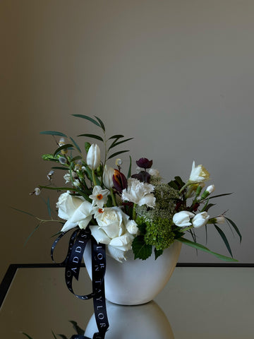 White Contemporary Floral Arrangement