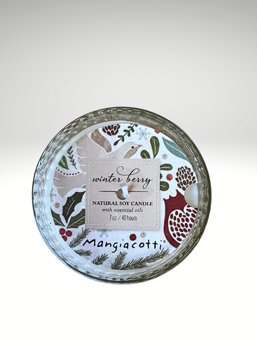 Gift Set - Winter Berry Soy Candle & Room and Fabric Spray