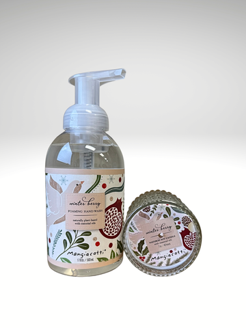 Gift Set - Winter Berry Foaming Hand Soap & Soy Candle
