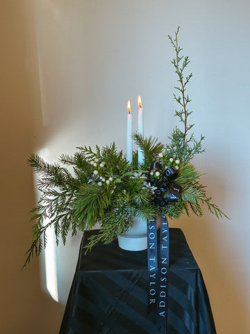 Contemporary Winter Glow Arrangement