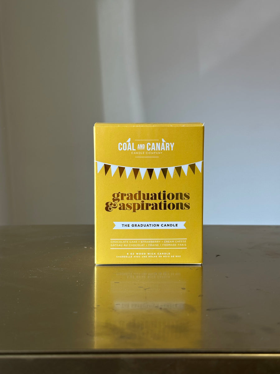 Graduations & Aspirations Coal & Canary Candle
