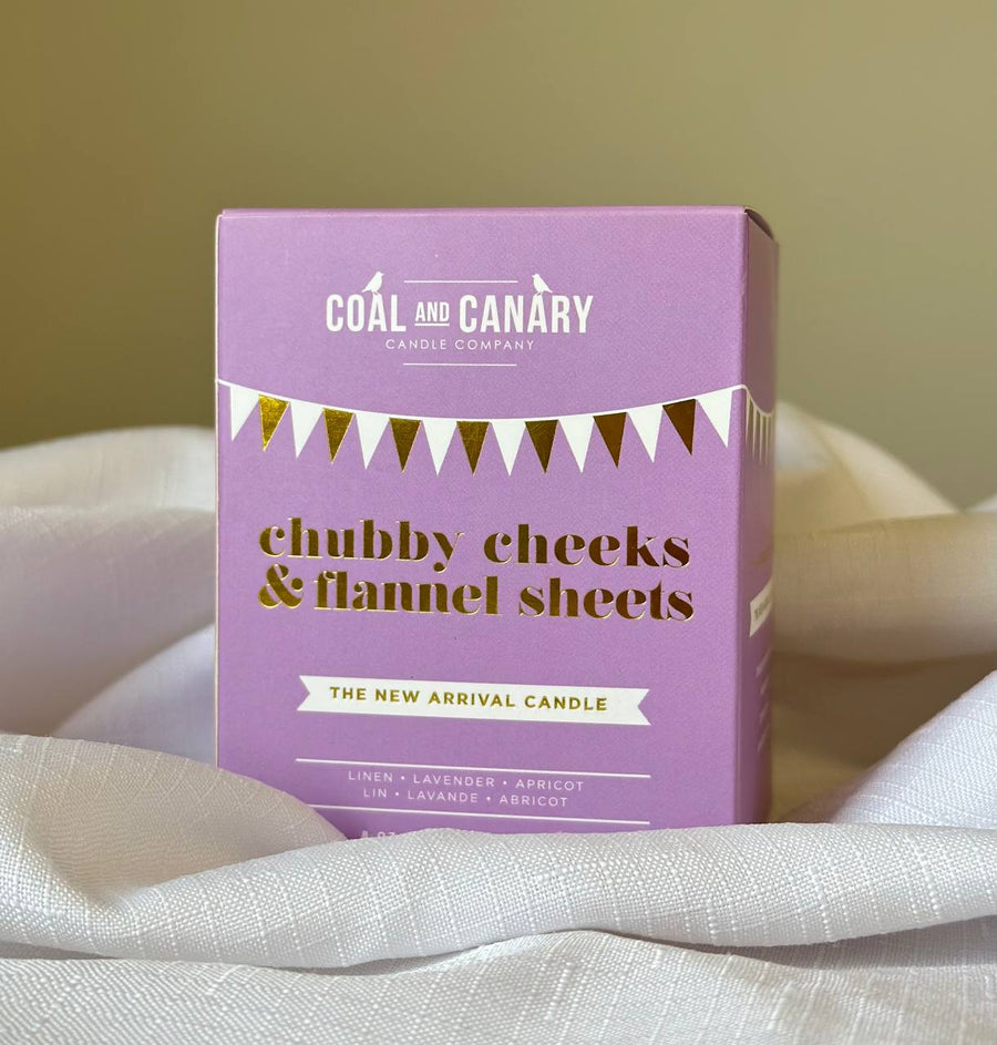 Chubby Cheeks & Flannel Sheets (the new arrival candle)