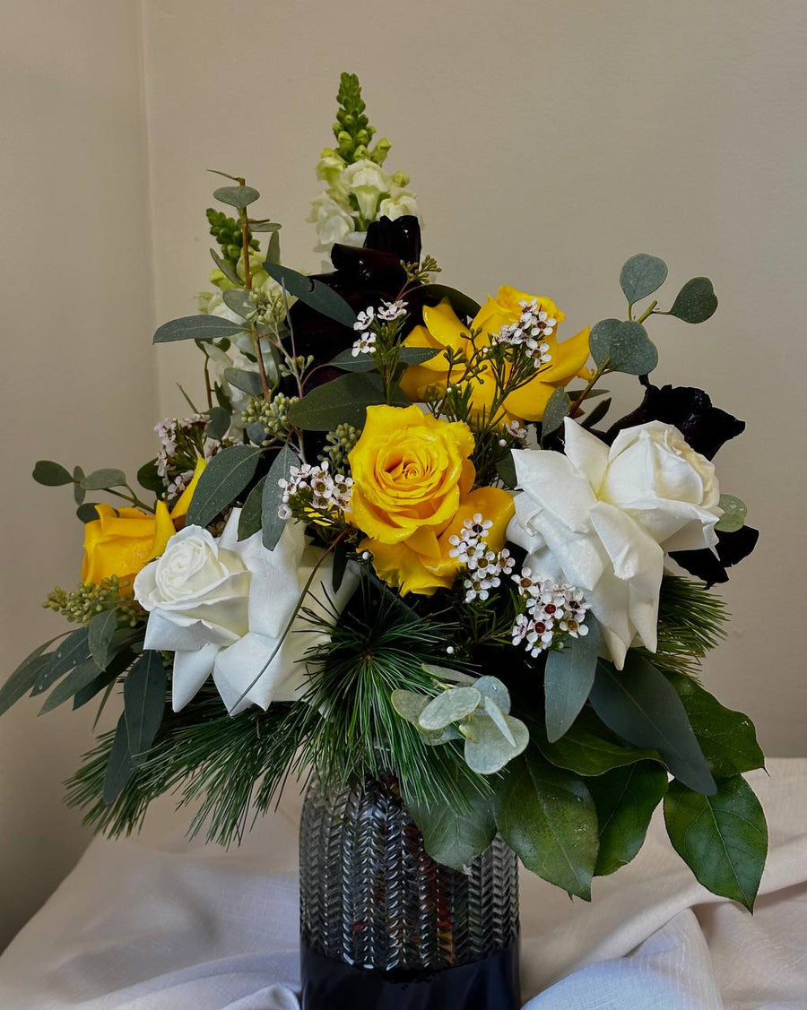 A bouquet in a vase